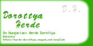 dorottya herde business card